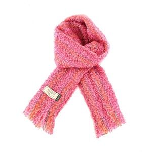 NWT Mucros Weavers Mohair and Viscose Scarf Orange/Pink